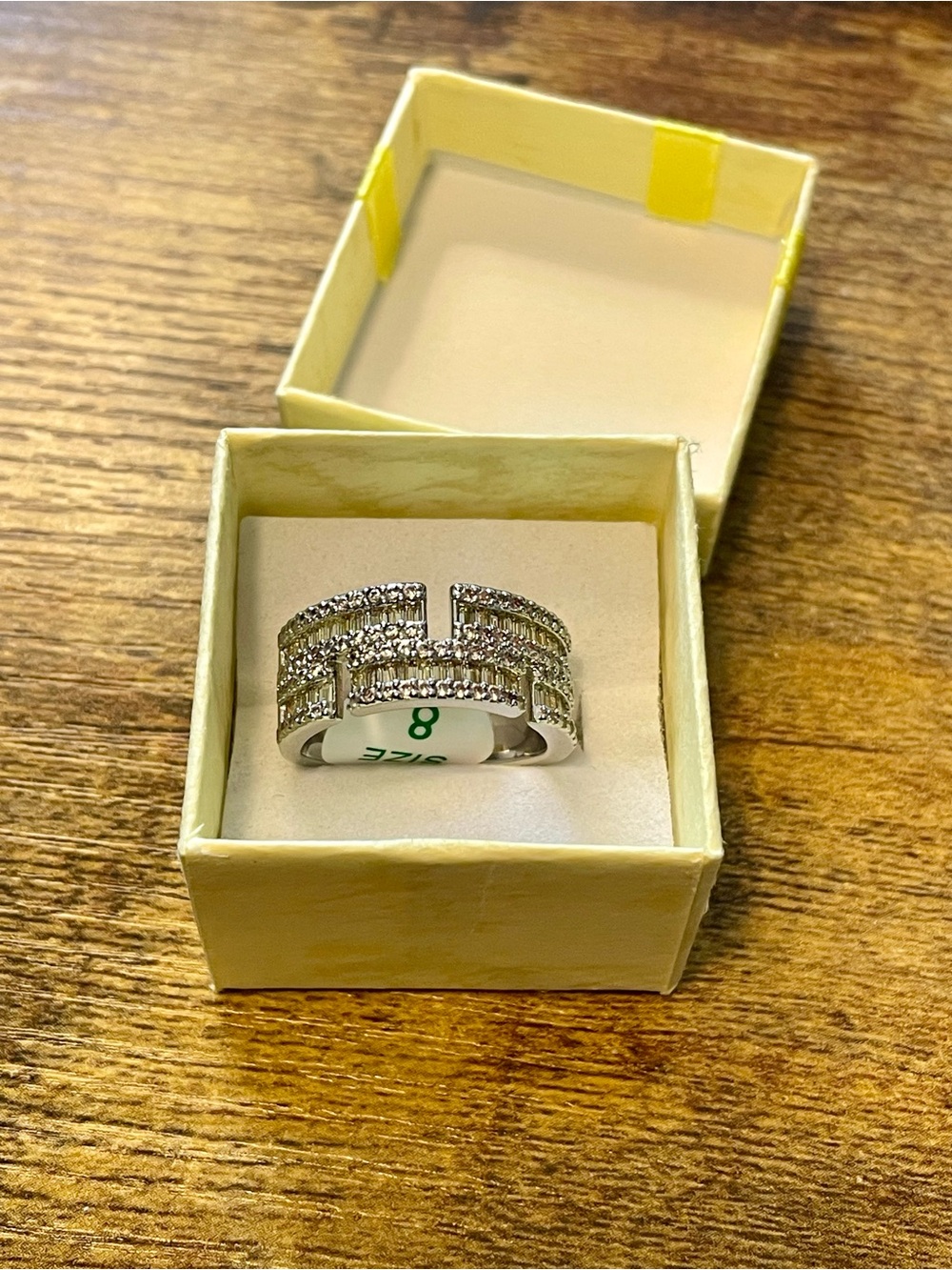 Bomb Party OG Ring Lemon CZ on Rhodium